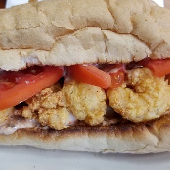 Homewood Gourmet - Their famous shrimp poboy - Salad Near Me - Homewood, Alabama Homewood Gourmet - Their famous shrimp poboy - Salad Near Me - Homewood, Alabama