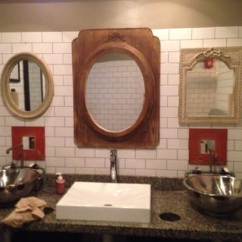 Whiskey Cake - Women's bathroom - New American Near Me - Plano, Texas Whiskey Cake - Women's bathroom - New American Near Me - Plano, Texas