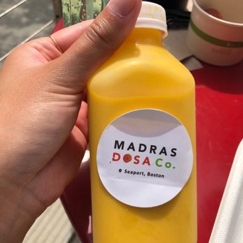 Madras Dosa - Mango lassi - Indian Near Me - Boston, Massachusetts