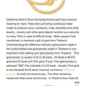 Fuller's Jewelry & Diamonds - Thai Baht gold write up from Cali G & S Exchange. - Jewelry Near Me - Addison, Texas Fuller's Jewelry & Diamonds - Thai Baht gold write up from Cali G & S Exchange. - Jewelry Near Me - Addison, Texas