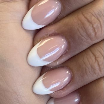 Holly Nails & Spa - French tip full set: blurry lines and un prepped cuticles - Nail Salons Near Me - Riverside, California Holly Nails & Spa - French tip full set: blurry lines and un prepped cuticles - Nail Salons Near Me - Riverside, California