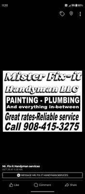 Mr Fix it Handyman Services Logo