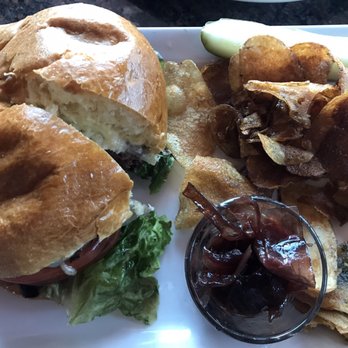 Blue Heron Lounge - Blue heron burger (w/o marmalade) - Tapas/Small Plates Near Me - Moran, Wyoming Blue Heron Lounge - Blue heron burger (w/o marmalade) - Tapas/Small Plates Near Me - Moran, Wyoming