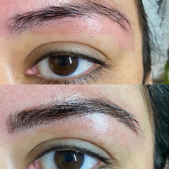 Beatrice Salon - Before (top) After (bottom) right eye - Skin Care Near Me - Campbell, California