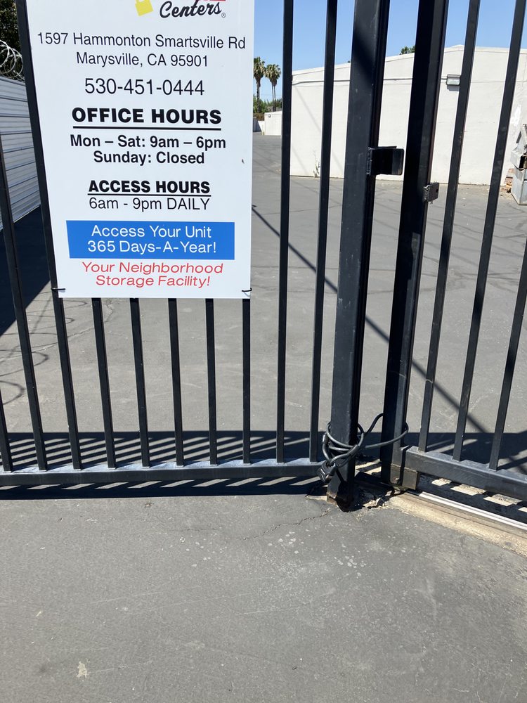 US STORAGE CENTERS Updated August 2024 1597 Hammonton Smartsville Rd, Marysville, California