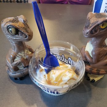 Culver's - Bob the Raptor and Joe say "Frozen Custard Prey!" - Burgers Near Me - Eastlake, Ohio Culver's - Bob the Raptor and Joe say "Frozen Custard Prey!" - Burgers Near Me - Eastlake, Ohio