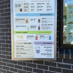 The Human Bean - Menu
