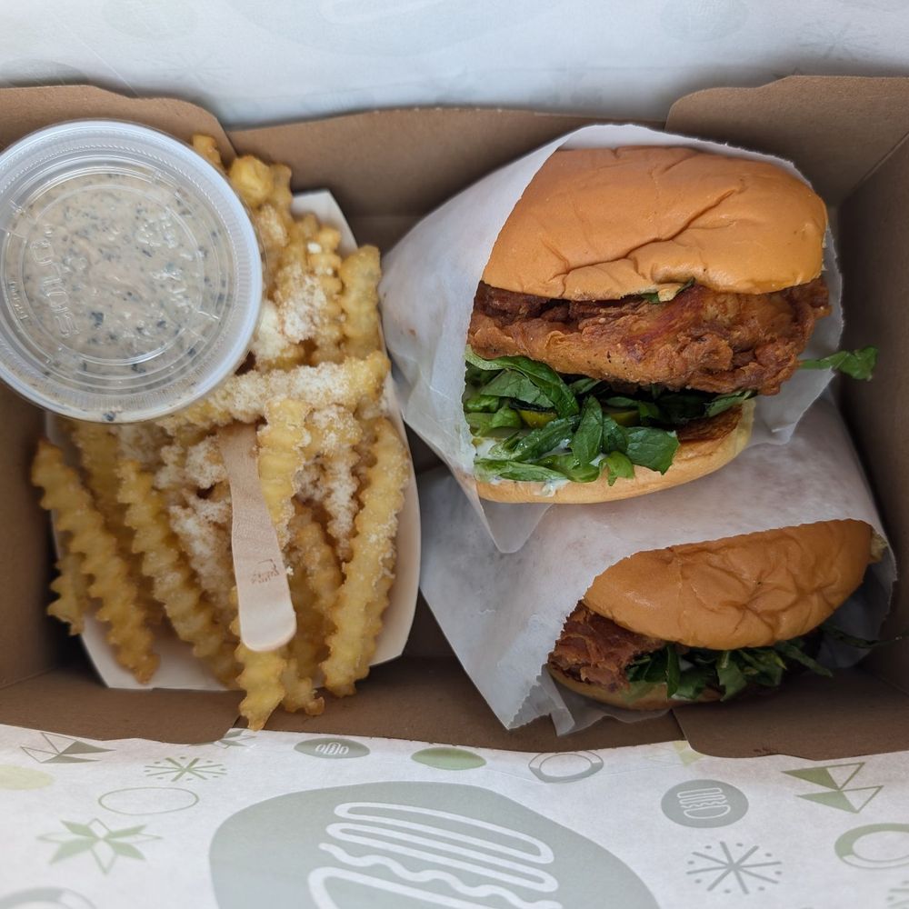 Shake Shack Ice Blocks - Chicken shack with truffle fries - Burgers Near Me - Sacramento, California