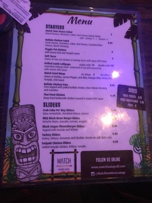 Menu photo 1 Match Bar & Oven/ Brunch Atlanta, GA Menu photo 1 Match Bar & Oven/ Brunch Atlanta, GA