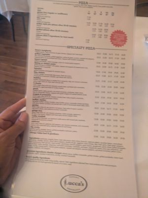 Menu photo 2 Lucca's Pizzeria & Ristorante La Grange, IL Menu photo 2 Lucca's Pizzeria & Ristorante La Grange, IL