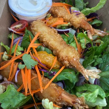 4 Seasons Cafe - Shrimp tempura salad. - Cafes Near Me - Tehachapi, California
