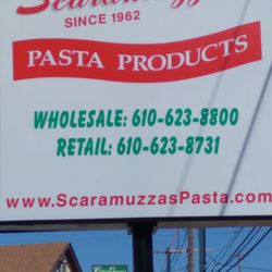 Scaramuzza's Pasta Products - sign