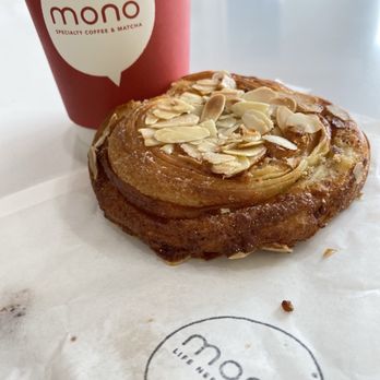 Mono Coffee - almond danish washed down with a cup of spanish latte - Coffee & Tea Near Me - Lakewood, California Mono Coffee - almond danish washed down with a cup of spanish latte - Coffee & Tea Near Me - Lakewood, California