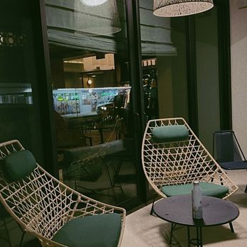 855 Aloha - Outdoor lounge area in the front of entrance - Japanese Near Me - Honolulu, Hawaii