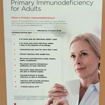 Allergy & Asthma Associate Limited - This is a sign in the exam room about Signs of Immunodeficiency for Adults. Photo taken April 16, 2026. - Allergists Near Me - Virginia Beach, Virginia Allergy & Asthma Associate Limited - This is a sign in the exam room about Signs of Immunodeficiency for Adults. Photo taken April 16, 2026. - Allergists Near Me - Virginia Beach, Virginia