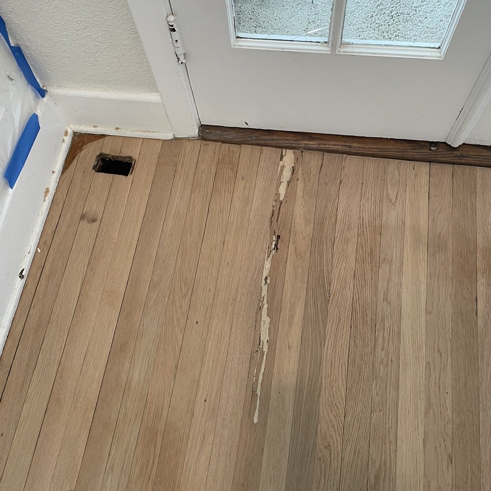 Walk On Wood - Termite damage. Wood piece was removed and replaced - Flooring Near Me - Ontario, California