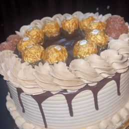 Ferero roche ice cream cake