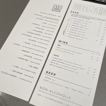 Hidden Fish - Menu - Sushi Bars Near Me - San Diego, California