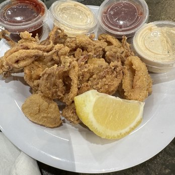 Today's Catch Seafood Venue - Fried Calamari (extra sauce) - Seafood Near Me - Fairfax, Virginia Today's Catch Seafood Venue - Fried Calamari (extra sauce) - Seafood Near Me - Fairfax, Virginia