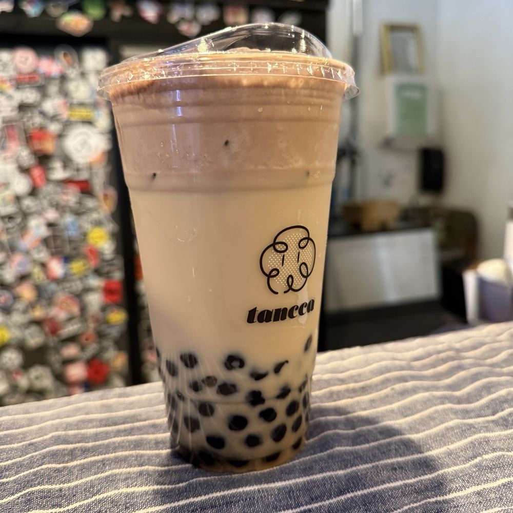 Tancca - Oolong milk tea with boba and TIRAMISU MILK FOAM!! - Bubble Tea Near Me - San Francisco, California Tancca - Oolong milk tea with boba and TIRAMISU MILK FOAM!! - Bubble Tea Near Me - San Francisco, California