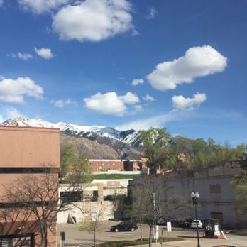 Hampton Inn & Suites Ogden - View from 2nd floor room facing Washington St b - Hotels Near Me - Ogden, Utah