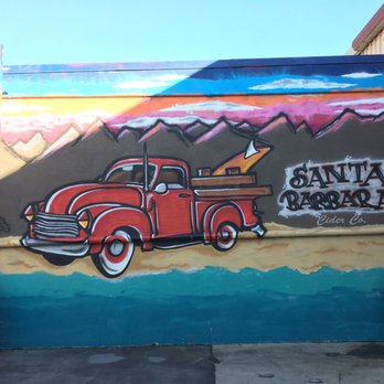 Santa Barbara Cider Company - Cool mural - Cideries Near Me - Goleta, California