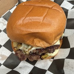 Green Jeans Food Hall - Green chili smash burger!