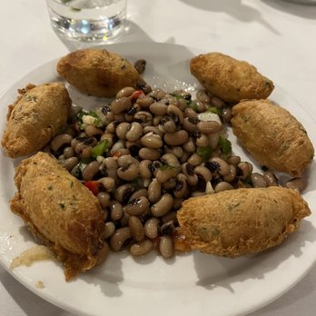 Old Lisbon Restaurants - Miami - Bacalhau croquettes with black eyes pea salad - Portuguese Near Me - Miami, Florida Old Lisbon Restaurants - Miami - Bacalhau croquettes with black eyes pea salad - Portuguese Near Me - Miami, Florida
