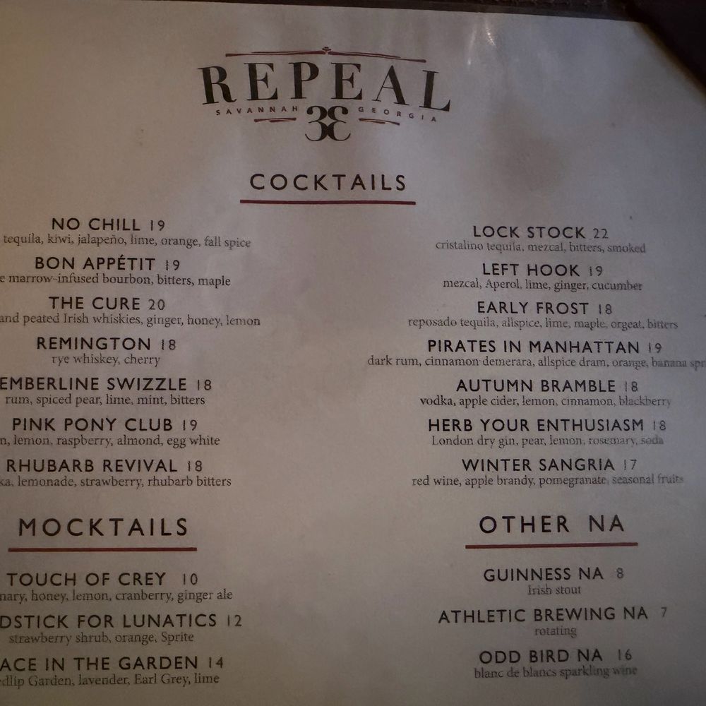 Repeal 33 - Craft cocktails - Bars Near Me - Savannah, Georgia Repeal 33 - Craft cocktails - Bars Near Me - Savannah, Georgia