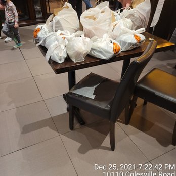 Red Maple - They place incomplete orders on this table while waiting for the rest of the order to complete.  This food was sitting for over a hour. - Sushi Bars Near Me - Silver Spring, Maryland