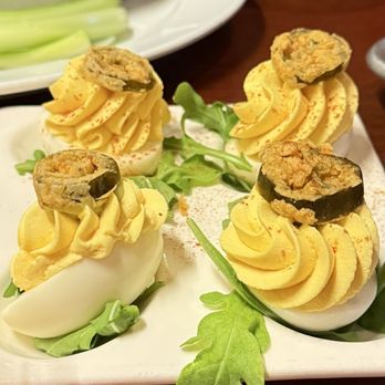 Clyde's at Mark Center - Deviled Eggs - American Near Me - Alexandria, Virginia
