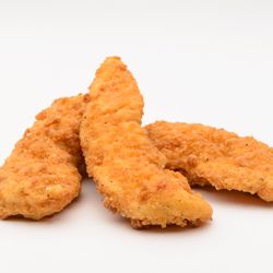 Swiss Farms - Breaded Chicken Tenders 5 all white meat chicken tenders served with BBQ sauce