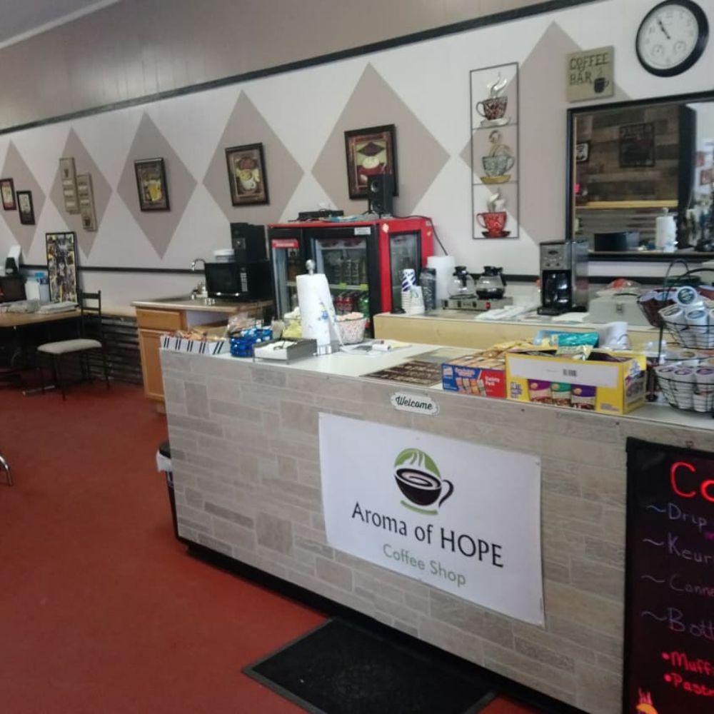 Aroma of HOPE Coffee Shop Logo