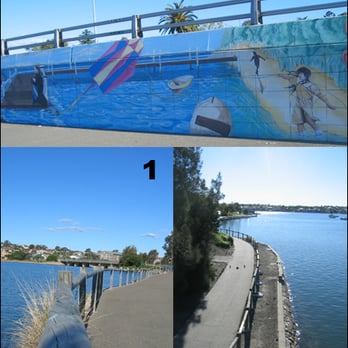Bay Run - Mural past UTS Rowers, Bay Run - Parks Near Me - Leichhardt, NSW