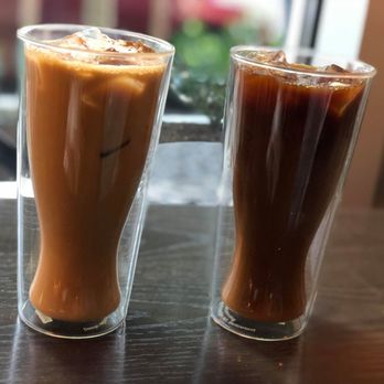 Third Culture Coffee - left: New Orleans iced coffee right: Sweet cream cold brew - Coffee & Tea Near Me - Bellevue, Washington
