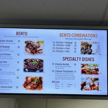Seoul Grill - menu01: Bentos - Korean Near Me - Beaverton , Oregon