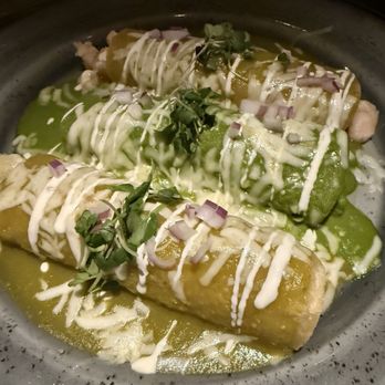 Javier's - Trio of Seafood Enchiladas (Crab, Shrimp and Lobster) - Mexican Near Me - Las Vegas, Nevada Javier's - Trio of Seafood Enchiladas (Crab, Shrimp and Lobster) - Mexican Near Me - Las Vegas, Nevada