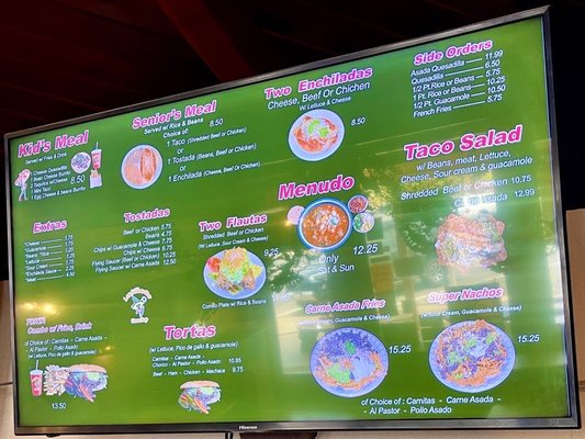 Menu photo 1 Los Jilbertos Borrego Springs, CA
