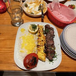 Chicken and Lamb Kebobs Chicken and Lamb Kebobs