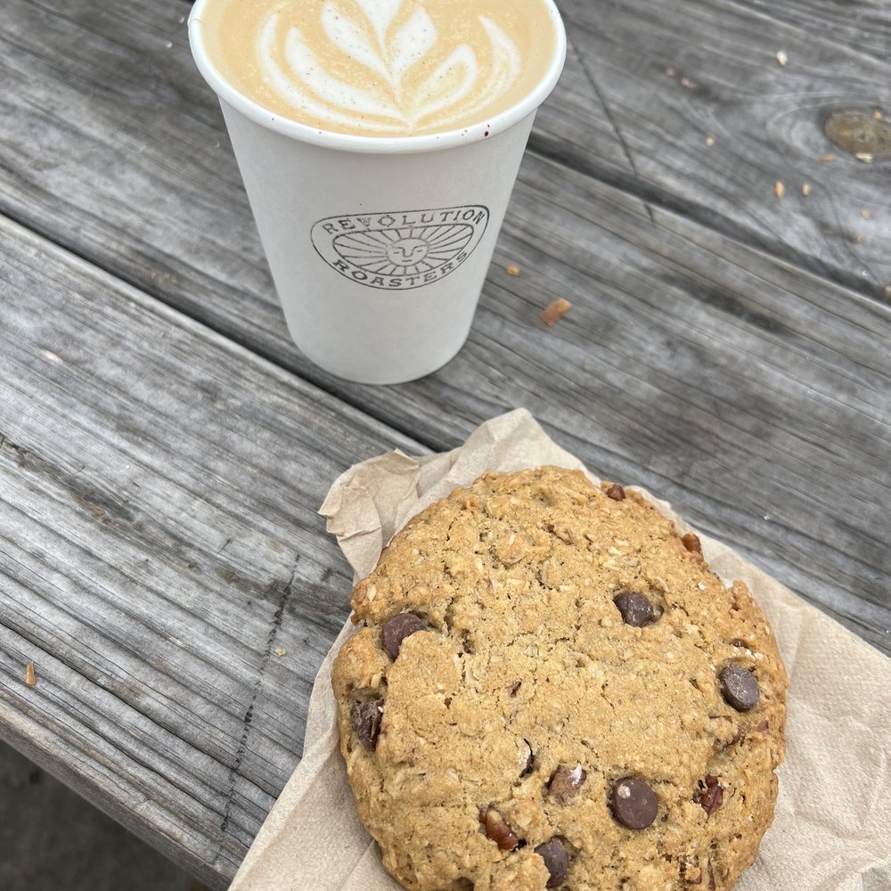 Revolution Roasters - Honey Latte - Cowboy cookie - Coffee & Tea Near Me - Oceanside, California Revolution Roasters - Honey Latte - Cowboy cookie - Coffee & Tea Near Me - Oceanside, California