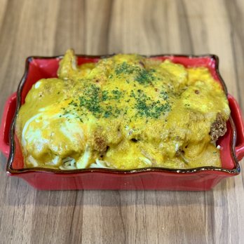 Good Catch Cafe - Pork chop baked spaghetti with Portuguese sauce - Hong Kong Style Cafe Near Me - Markham, Ontario
