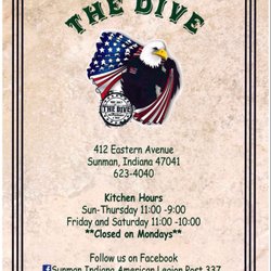 The Dive Bar and Grill - The Menu!