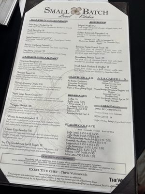 Menu photo 2 Small Batch Local Kitchen Richmond, VA Menu photo 2 Small Batch Local Kitchen Richmond, VA