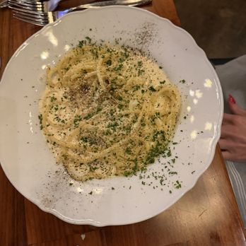 Stellini Trattoria - Cacio e Pepe bucatini - Italian Near Me - Grapevine, Texas