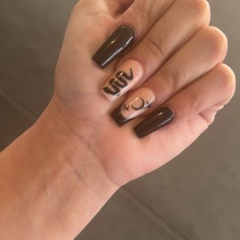 Ten Perfect Nails - Acrylic full set with design - Nail Salons Near Me - Medford, Oregon Ten Perfect Nails - Acrylic full set with design - Nail Salons Near Me - Medford, Oregon