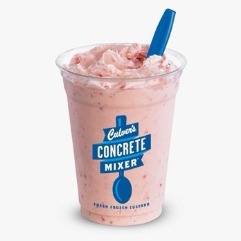 Culver's - Concrete Mixer - Strawberry - Ice Cream & Frozen Yogurt Near Me - Southfield, Michigan