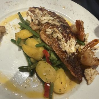 Katie's Restaurant & Bar - Redfish with lump crabmeat and shrimp. - American Near Me - New Orleans, Louisiana Katie's Restaurant & Bar - Redfish with lump crabmeat and shrimp. - American Near Me - New Orleans, Louisiana