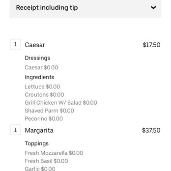 Bronx House Pizza - My receipt to show I'm not joking - Pizza Near Me - Saint Johns, Florida