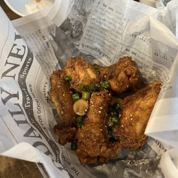 Krisp Korean Fried Chicken - 6 Piece Wings Combo (Kalbi Marinated) - Chicken Shop Near Me - Houston, Texas
