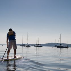 Marshall Boats - Typically protected from wind by the surrounding bluffs, Marshall is a great place to SUP or kayak.